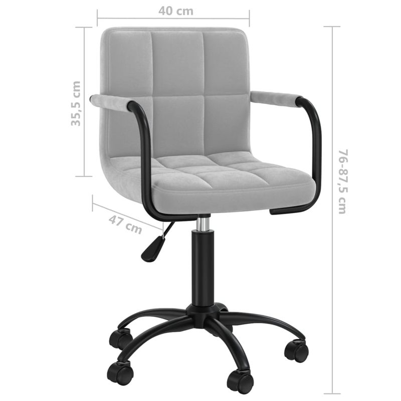 Casa si Gradina - Mobilier - Scaune si fotolii - Scaune - Scaune de masa pivotante, 4 buc., catifea, gri deschis, model 19 - Infinity.ro