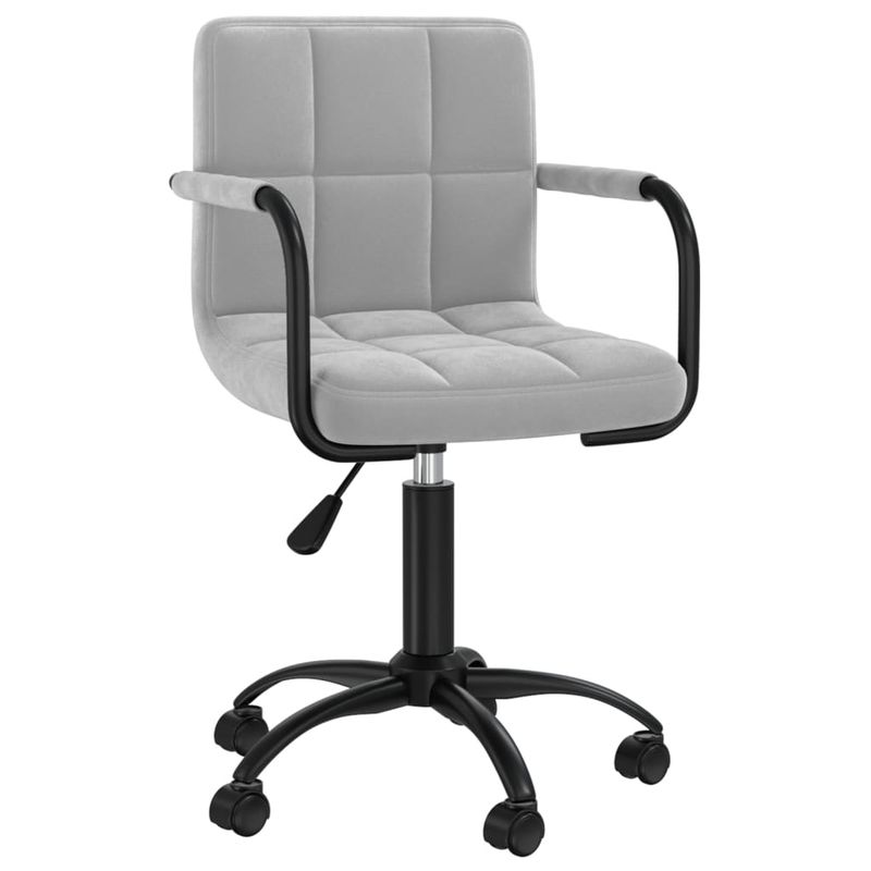 Casa si Gradina - Mobilier - Scaune si fotolii - Scaune - Scaune de masa pivotante, 4 buc., catifea, gri deschis, model 19 - Infinity.ro