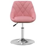 Casa si Gradina/Mobilier/Scaune si fotolii/Scaune - Scaune de masa pivotante, 6 buc., catifea, roz, model 6 - Infinity.ro