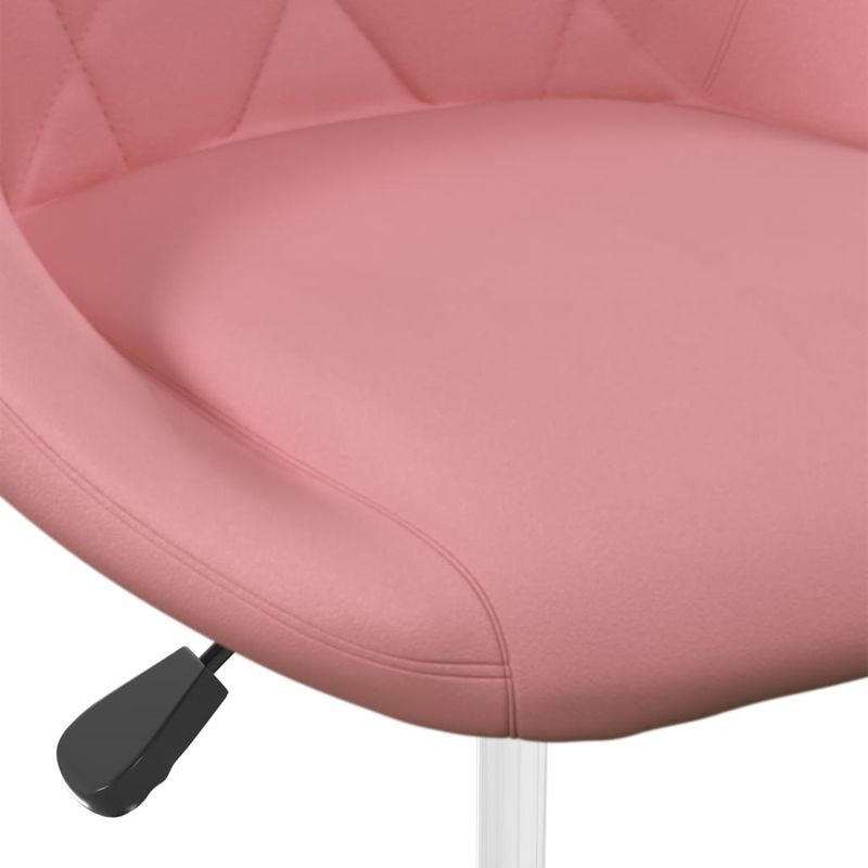 Casa si Gradina/Mobilier/Scaune si fotolii/Scaune - Scaune de masa pivotante, 6 buc., catifea, roz, model 6 - Infinity.ro