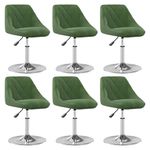Casa si Gradina - Mobilier - Scaune si fotolii - Scaune - Scaune de masa pivotante, 6 buc., catifea, verde inchis, model 13 - Infinity.ro