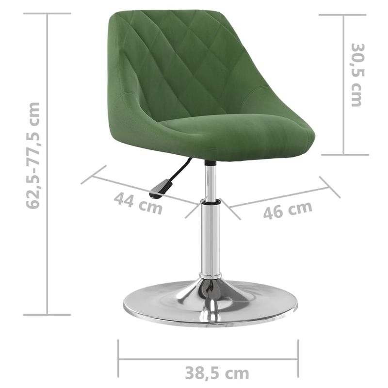 Casa si Gradina - Mobilier - Scaune si fotolii - Scaune - Scaune de masa pivotante, 6 buc., catifea, verde inchis, model 13 - Infinity.ro