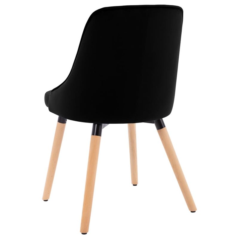 Casa si Gradina - Mobilier - Scaune si fotolii - Scaune - Scaune de bucatarie, 6 buc., catifea, negru, model 6 - Infinity.ro