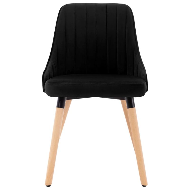 Casa si Gradina - Mobilier - Scaune si fotolii - Scaune - Scaune de bucatarie, 6 buc., catifea, negru, model 6 - Infinity.ro