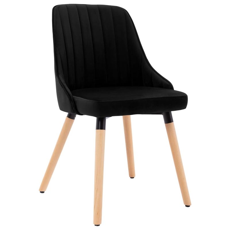 Casa si Gradina - Mobilier - Scaune si fotolii - Scaune - Scaune de bucatarie, 6 buc., catifea, negru, model 6 - Infinity.ro