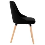 Casa si Gradina - Mobilier - Scaune si fotolii - Scaune - Scaune de bucatarie, 6 buc., catifea, negru, model 6 - Infinity.ro