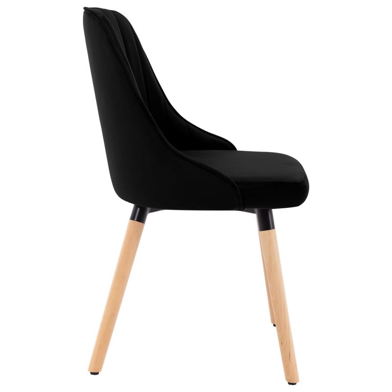 Casa si Gradina - Mobilier - Scaune si fotolii - Scaune - Scaune de bucatarie, 6 buc., catifea, negru, model 6 - Infinity.ro