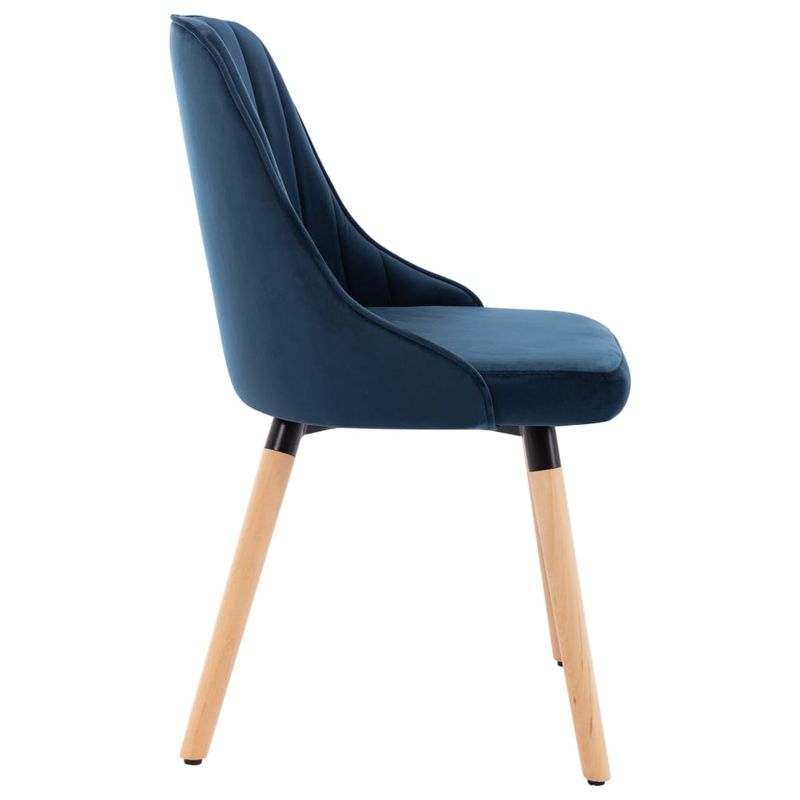 Casa si Gradina - Mobilier - Scaune si fotolii - Scaune - Scaune de bucatarie, 6 buc., catifea, albastru, model 2 - Infinity.ro