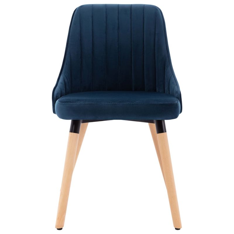 Casa si Gradina - Mobilier - Scaune si fotolii - Scaune - Scaune de bucatarie, 6 buc., catifea, albastru, model 2 - Infinity.ro
