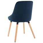 Casa si Gradina - Mobilier - Scaune si fotolii - Scaune - Scaune de bucatarie, 6 buc., catifea, albastru, model 2 - Infinity.ro