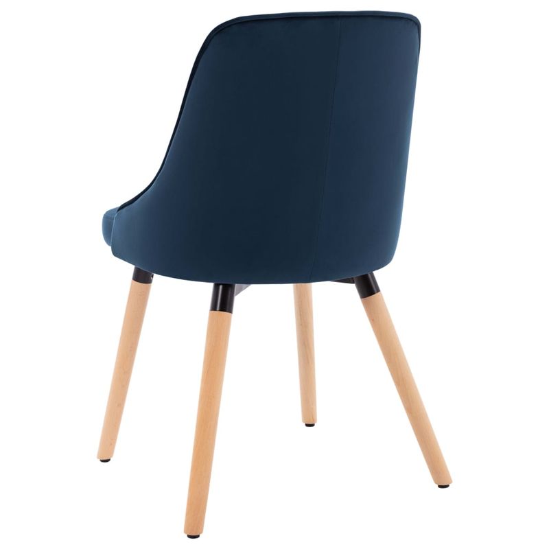 Casa si Gradina - Mobilier - Scaune si fotolii - Scaune - Scaune de bucatarie, 6 buc., catifea, albastru, model 2 - Infinity.ro
