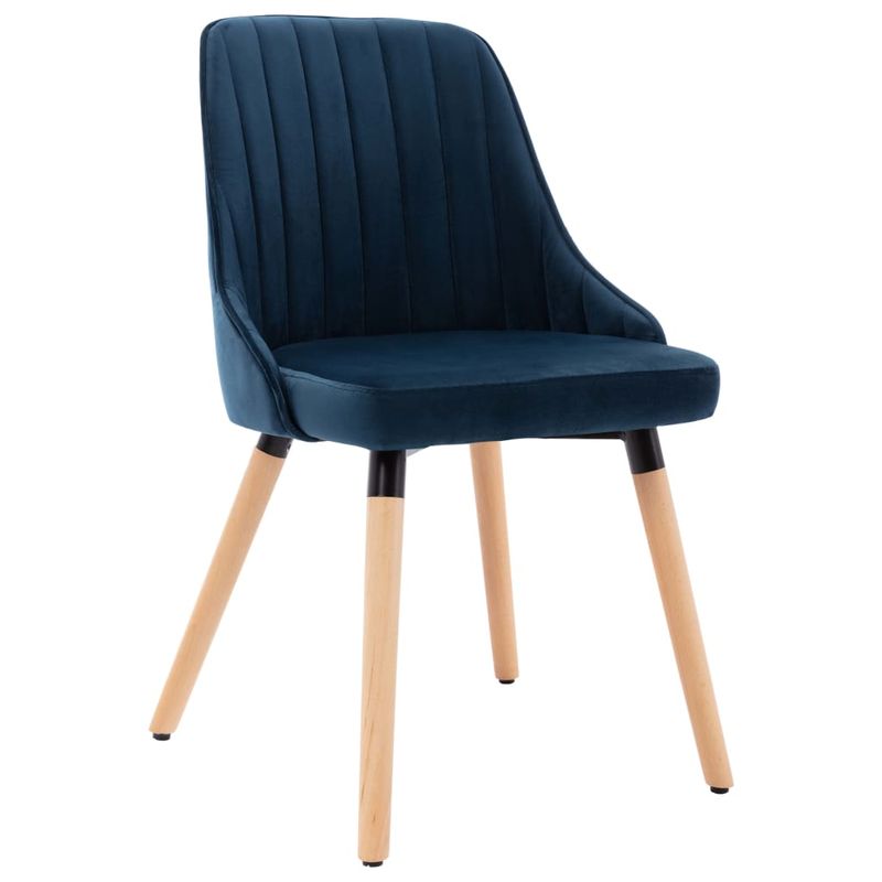Casa si Gradina - Mobilier - Scaune si fotolii - Scaune - Scaune de bucatarie, 6 buc., catifea, albastru, model 2 - Infinity.ro