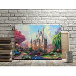 Jucarii, Copii si Bebe - Jucarii si jocuri - Jucarii & jocuri educative - Seturi pictura si desen - Set pictura pe numere Castel 1104, panza bumbac pe rama lemn, 40 x 50 cm - Infinity.ro