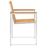 Casa si Gradina - Gradina si terasa - Mobilier exterior - Scaune si sezlonguri gradina - Scaune de gradina cu perne, 6 buc., lemn masiv de tec - Infinity.ro