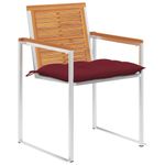 Casa si Gradina - Gradina si terasa - Mobilier exterior - Scaune si sezlonguri gradina - Scaune de gradina cu perne, 8 buc., lemn masiv de acacia - Infinity.ro