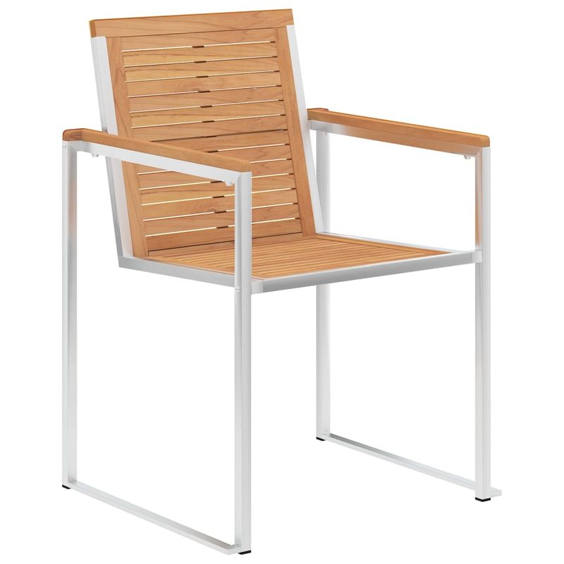 Casa si Gradina - Gradina si terasa - Mobilier exterior - Scaune si sezlonguri gradina - Scaune de gradina cu perne, 8 buc., lemn masiv de tec - Infinity.ro