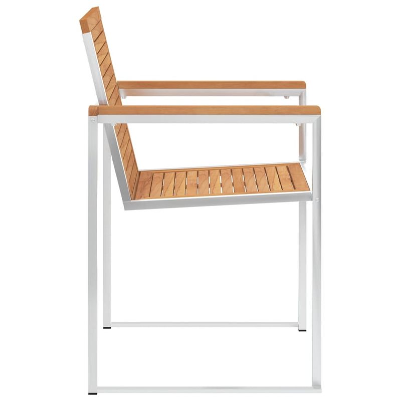 Casa si Gradina - Gradina si terasa - Mobilier exterior - Scaune si sezlonguri gradina - Scaune de gradina cu perne, 8 buc., lemn masiv de tec - Infinity.ro