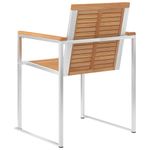 Casa si Gradina - Gradina si terasa - Mobilier exterior - Scaune si sezlonguri gradina - Scaune de gradina cu perne, 8 buc., lemn masiv de tec - Infinity.ro