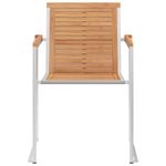 Casa si Gradina - Gradina si terasa - Mobilier exterior - Scaune si sezlonguri gradina - Scaune de gradina cu perne, 8 buc., lemn masiv de tec - Infinity.ro
