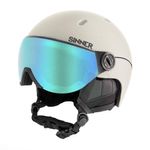 Sport si Outdoor - Echipament Sportiv - Accesorii echipament sportiv - Casti de protectie - Casca de protectie Ski/Snowboard Sinner Titan Visor, gri deschis, M - Infinity.ro