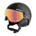 Sport si Outdoor - Echipament Sportiv - Accesorii echipament sportiv - Casti de protectie - Casca de protectie Ski/Snowboard Sinner Titan Visor, negru mat, M - Infinity.ro