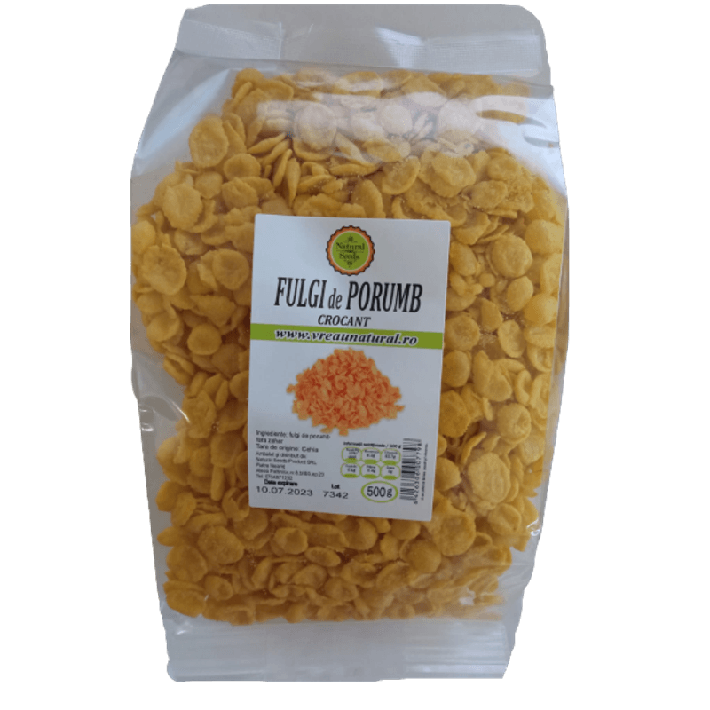 Market - Bacanie - Cereale, musli si fulgi - Fulgi porumb fara zahar, 250 g - Infinity.ro