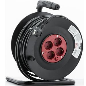 Derulator pe tambur, Entac, 4 prize schuko, 25 m