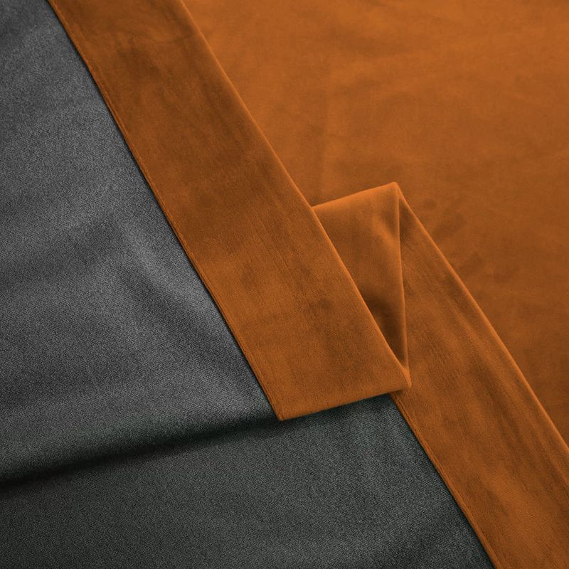 Casa si Gradina - Textile si covoare - Perdele si draperii - Draperii - Set draperie din catifea blackout cu rejansa transparenta cu ate pentru galerie, Madison, 200x220 cm, densitate 700 g ml, Bronze, 2 buc - Infinity.ro