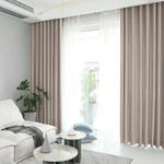 Casa si Gradina - Textile si covoare - Perdele si draperii - Draperii - Draperie din catifea blackout cu rejansa transparenta cu ate pentru galerie, Madison, 200x225 cm, densitate 700 g ml, Grullo, 1 buc - Infinity.ro