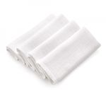 Jucarii, Copii si Bebe - Igiena si ingrijire - Baia bebelusului - Prosoape si halate de baie copii - Set 4 prosopele din muselina 25 x 29 cm BabyJem, model Inele colorate - Infinity.ro