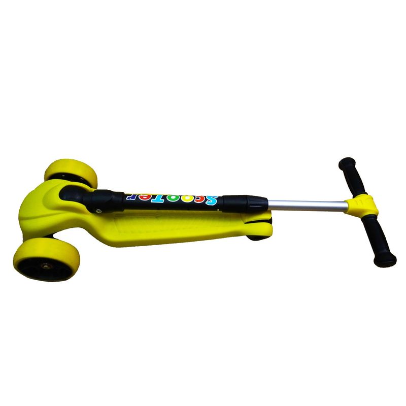 Sport si Outdoor - Role, trotinete si skateboard - Trotinete copii - Trotineta scooter pentru copii, cu 3 roti, pliabila, galben - Infinity.ro