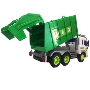Camioneta de gunoi pentru copii, alb/verde