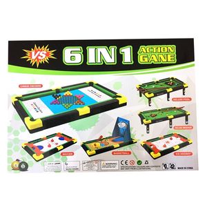 Joc interactiv 6 in 1, snooker, hokey, baschet, biliard, soccer checkers