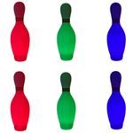 Jucarii, Copii si Bebe - Jucarii si jocuri - Jucarii & jocuri educative - Jocuri si jucarii educative - Set bowling pentru copii, 6 popice led colorate, 1 bila rosie - Infinity.ro