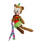 Jucarii, Copii si Bebe - Jucarii si jocuri - Jucarii de plus - Jucarie de plus, maimuta zurlie pentru bebelusi, maro/verde - Infinity.ro