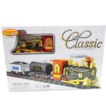 Jucarii, Copii si Bebe - Jucarii si jocuri - Vehicule si jucarii cu telecomanda - Trenulete de jucarie - Set trenulet clasic pe sine, cu aburi, sunete si luminita - Infinity.ro