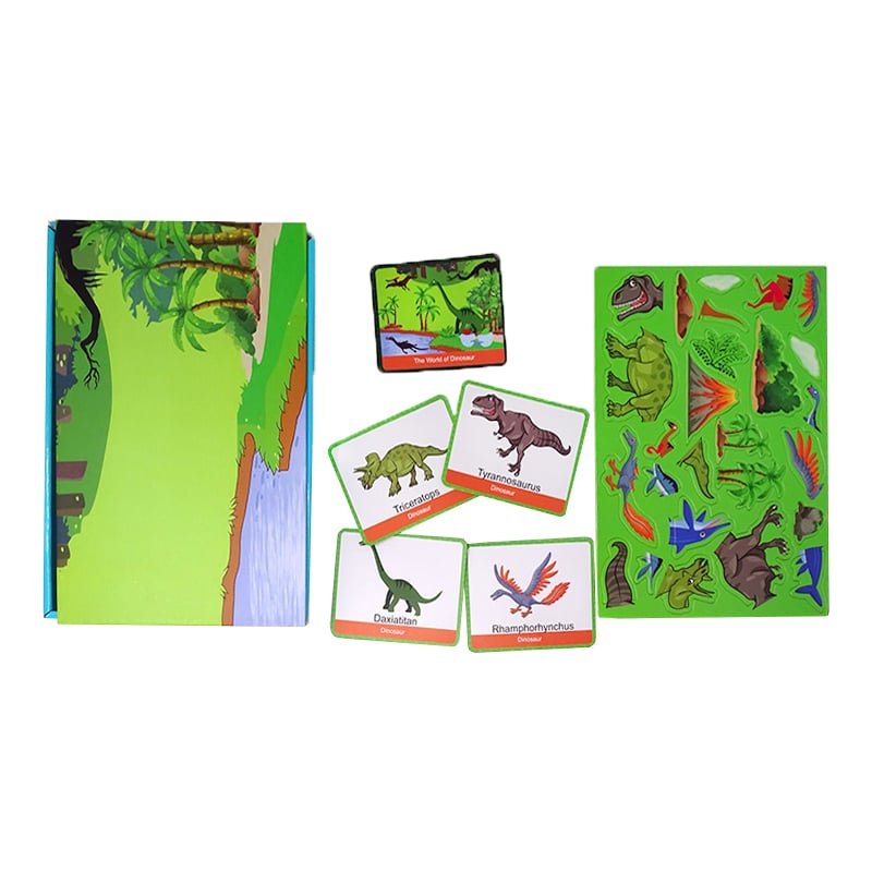 Jucarii, Copii si Bebe - Jucarii si jocuri - Jucarii bebelusi - Jucarii interactive bebelusi - Carte magnetica dinozauri, 61 piese magnetice - Infinity.ro