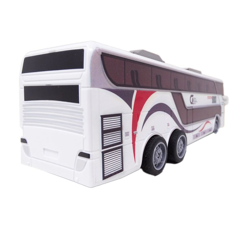 Jucarii, Copii si Bebe - Jucarii si jocuri - Vehicule si jucarii cu telecomanda - Masinute - Autocar de jucarie din plastic cu telecomanda cu functii complete, alb, model 3 - Infinity.ro