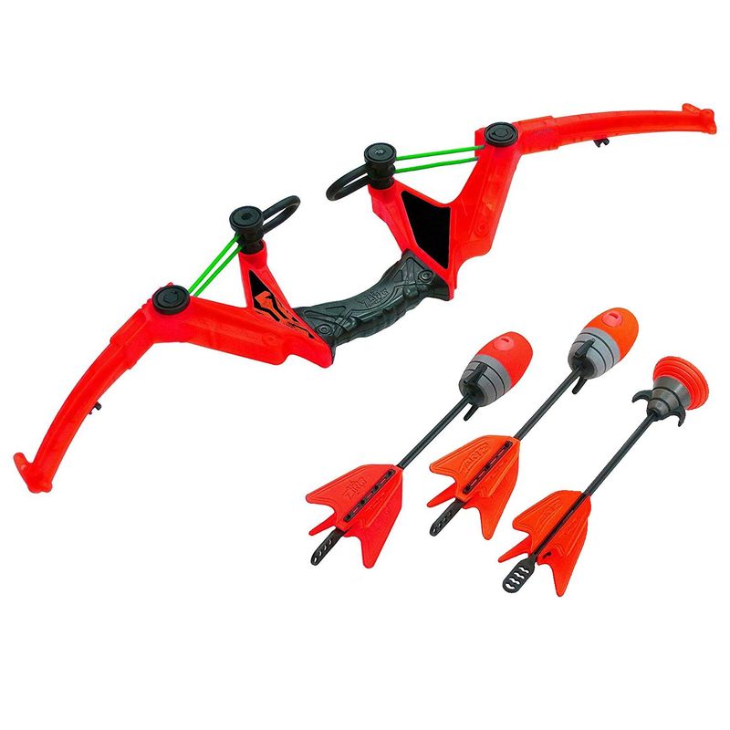 Jucarii, Copii si Bebe - Jucarii si jocuri - Jucarii & jocuri educative - Jucarii interactive - Set arc cu 3 sageti, binoclu si tinta, portocaliu - Infinity.ro