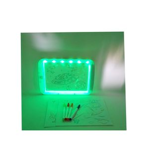 Tabla de scris si desenat pentru copii cu lumini, magic drawing board