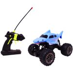 Jucarii, Copii si Bebe - Jucarii si jocuri - Vehicule si jucarii cu telecomanda - Masinute - Masinuta rechin albastru, cu telecomanda si suspensii - Infinity.ro