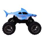 Jucarii, Copii si Bebe - Jucarii si jocuri - Vehicule si jucarii cu telecomanda - Masinute - Masinuta rechin albastru, cu telecomanda si suspensii - Infinity.ro