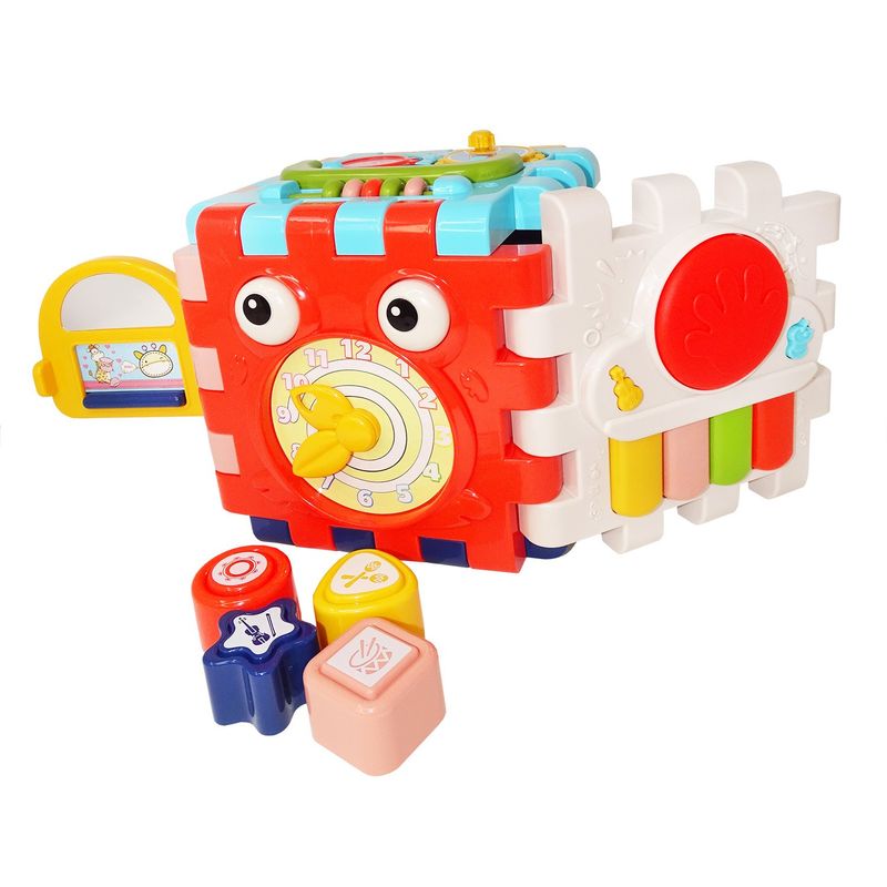 Jucarii, Copii si Bebe - Jucarii si jocuri - Jucarii & jocuri educative - Jucarii interactive - Jucarie interactiva cub multifunctional, cu activitati 6 in 1 - Infinity.ro