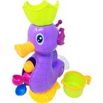 Jucarii, Copii si Bebe - Jucarii si jocuri - Jucarii bebelusi - Jucarii de baie - Jucarie de baie calutul de mare jucaus cu morisca, ventuza si canita - Infinity.ro