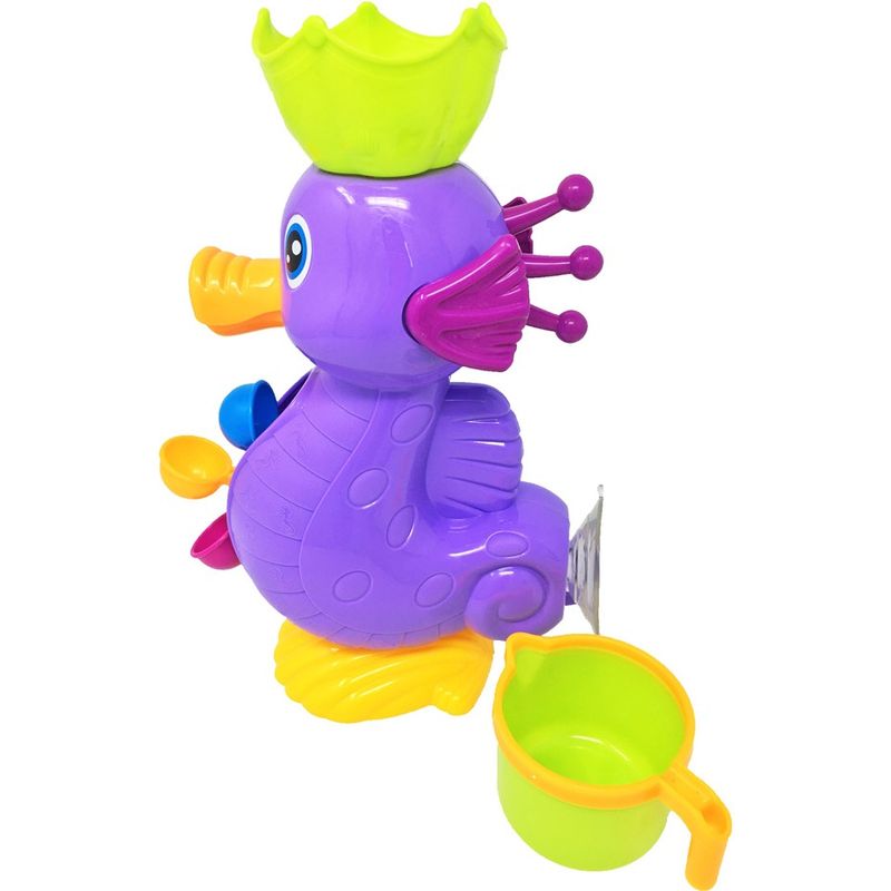 Jucarii, Copii si Bebe - Jucarii si jocuri - Jucarii bebelusi - Jucarii de baie - Jucarie de baie calutul de mare jucaus cu morisca, ventuza si canita - Infinity.ro