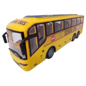 Autobuz scolar de jucarie din plastic cu telecomanda cu functii complete