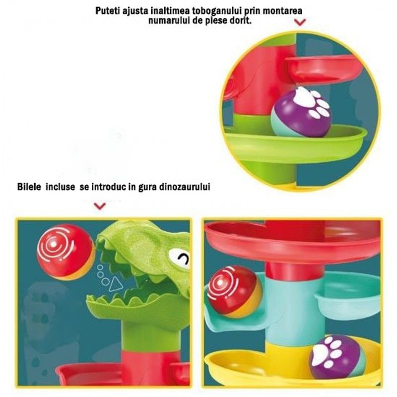 Jucarii, Copii si Bebe - Jucarii si jocuri - Jucarii & jocuri educative - Jucarii interactive - Jucarie interactiva topogan cu bile zornaitoare - Infinity.ro