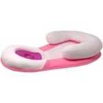 Casa si Gradina - Textile si covoare - Perne si pilote - Perne copii - Perna speciala suport cap pentru bebelusi si nou nascuti, reglabila, alb/roz - Infinity.ro