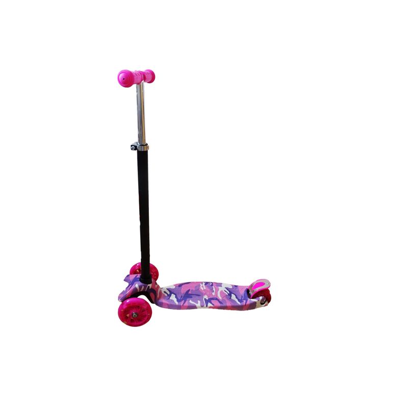 Sport si Outdoor - Role, trotinete si skateboard - Trotinete copii - Trotineta „scooter” pentru copii cu roti luminoase, roz - Infinity.ro