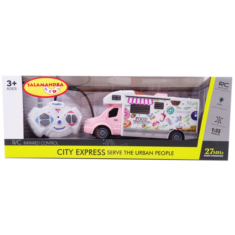 Jucarii, Copii si Bebe - Jucarii si jocuri - Vehicule si jucarii cu telecomanda - Masinute - Autorulota de jucarie din plastic cu telecomanda cu functii complete, alb/roz - Infinity.ro